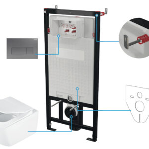 Zestaw WC podtynkowy 6 w 1