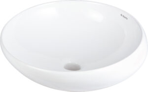 Umywalka ceramiczna nablatowa asymetryczna