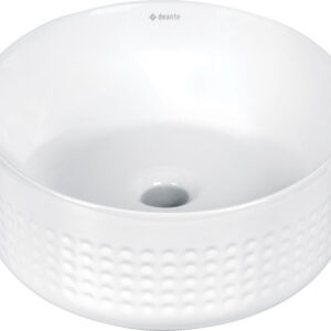 Umywalka ceramiczna nablatowa asymetryczna