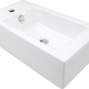 Umywalka ceramiczna nablatowa lewa