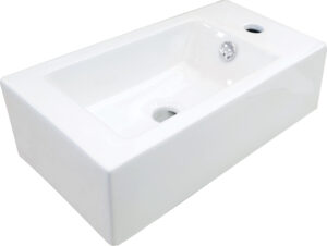 Umywalka ceramiczna nablatowa prawa