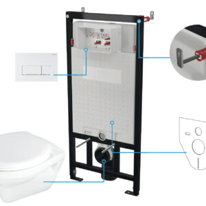 Zestaw WC podtynkowy 6 w 1