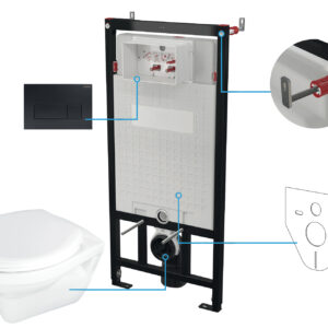 Zestaw WC podtynkowy 6 w 1