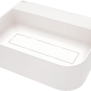 Umywalka granitowa nablatowa z miejscem na baterię – z maskownicą