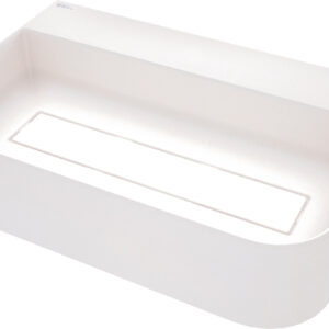 Umywalka granitowa nablatowa z miejscem na baterię – z maskownicą