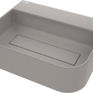 Umywalka granitowa nablatowa z miejscem na baterię – z maskownicą