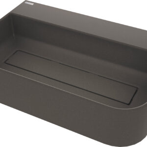 Umywalka granitowa nablatowa z miejscem na baterię – z maskownicą