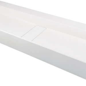 Umywalka granitowa nablatowa – z maskownicą