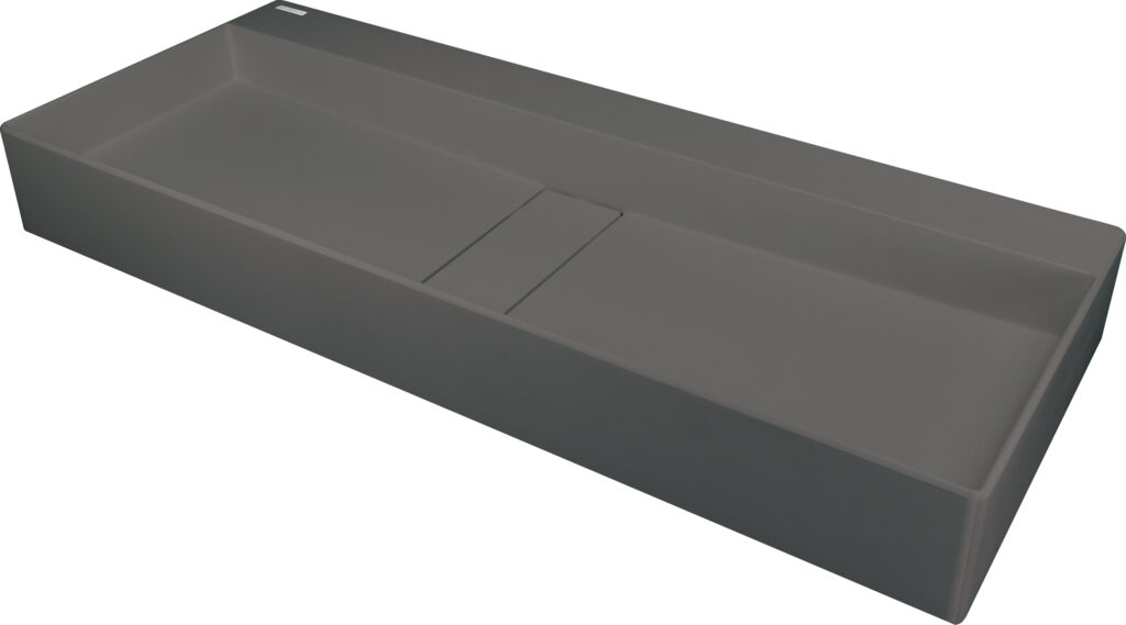 Umywalka granitowa nablatowa – z maskownicą