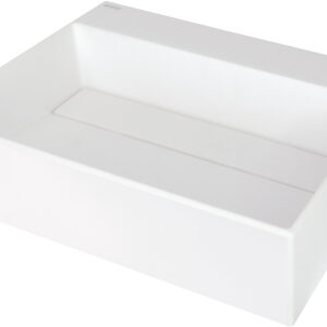 Umywalka granitowa nablatowa z miejscem na baterię – z maskownicą