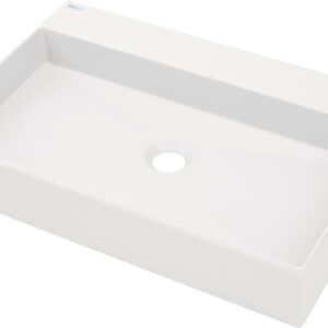 Umywalka granitowa nablatowa z miejscem na baterię – 60×40 cm