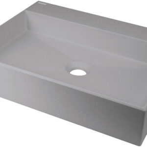 Umywalka granitowa nablatowa z miejscem na baterię – 500×400 mm