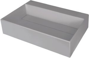 Deante umywalka  60×40 cm granitowa nablatowa z miejscem na baterię – z maskownicą CQR_SU6M