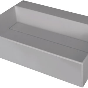 Umywalka granitowa nablatowa z miejscem na baterię – z maskownicą