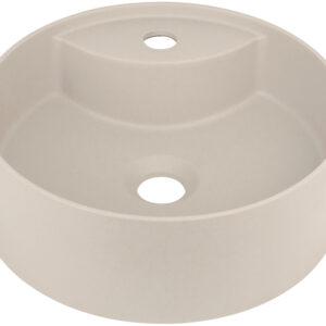 Umywalka granitowa nablatowa z miejscem na baterię