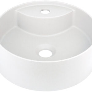 Umywalka granitowa nablatowa z miejscem na baterię