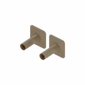 Caldo zestaw maskujący do zaworów grzejnikowych, 2x rozeta pojedyncza, cappuccino