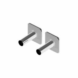 Caldo zestaw maskujący do zaworów grzejnikowych, 2x rozeta pojedyncza, chrom