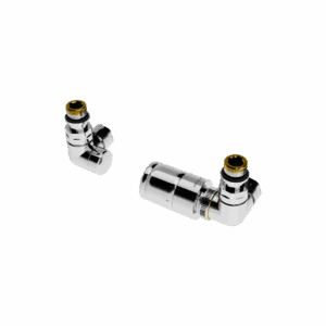 Caldo zestaw trójosiowy z głowicą termostatyczną, prawy, chrom