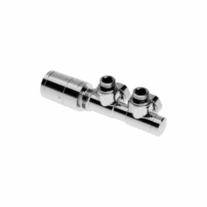 Caldo zestaw zintegrowany z głowicą termostatyczną, lewy, chrom