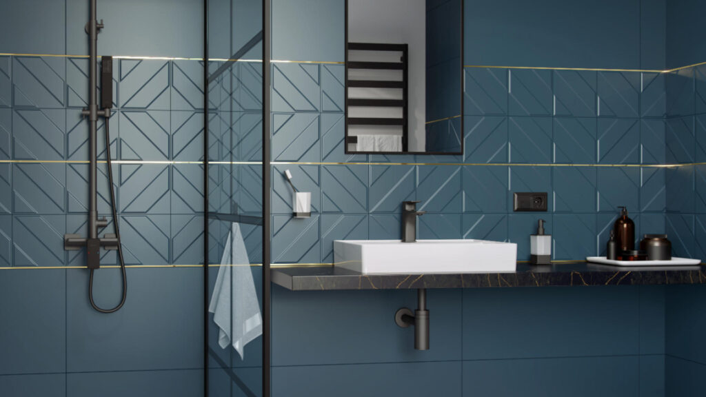 D54 syfon umywalkowy, stal nierdzewna, czarny mat