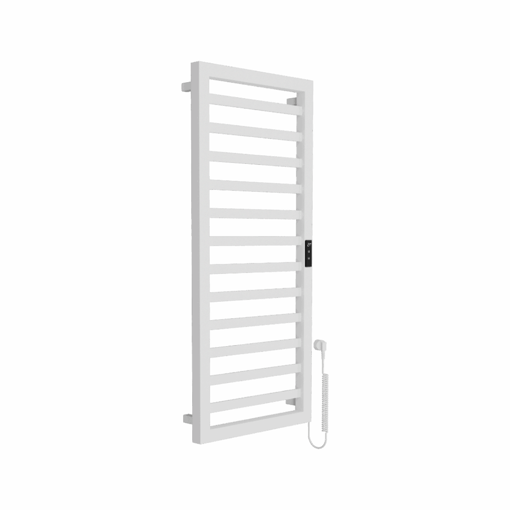 Brego Smart grzejnik łazienkowy elektryczny 115×50 cm, biały mat