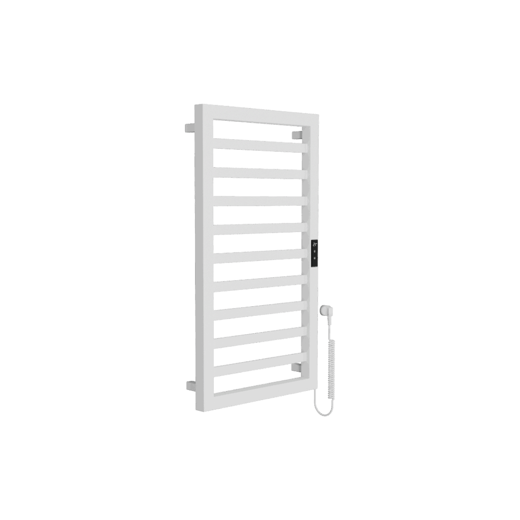 Brego Smart grzejnik łazienkowy elektryczny 91×50 cm, biały mat