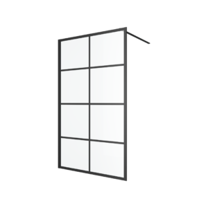 Fabrika walk-in ścianka prysznicowa 120×200 cm, czarny mat