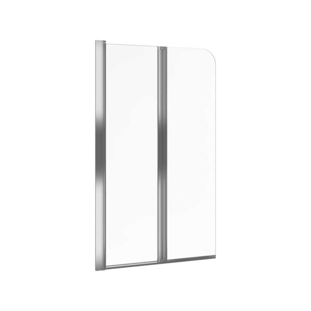 Fliper parawan nawannowy 80×140 cm 2-częściowy lewy, powłoka Clean Control, chrom