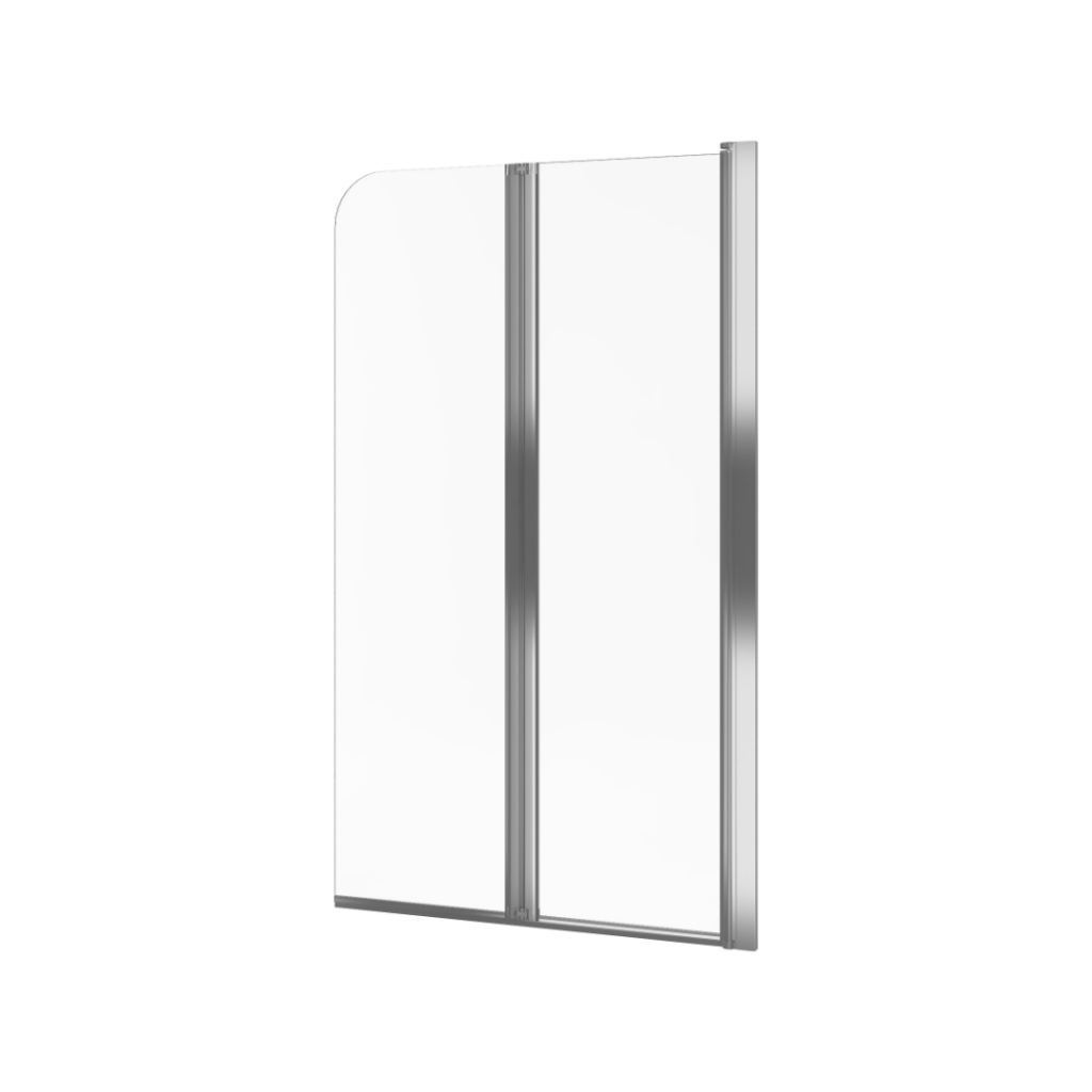 Fliper parawan nawannowy 80×140 cm 2-częściowy prawy, powłoka Clean Control, chrom