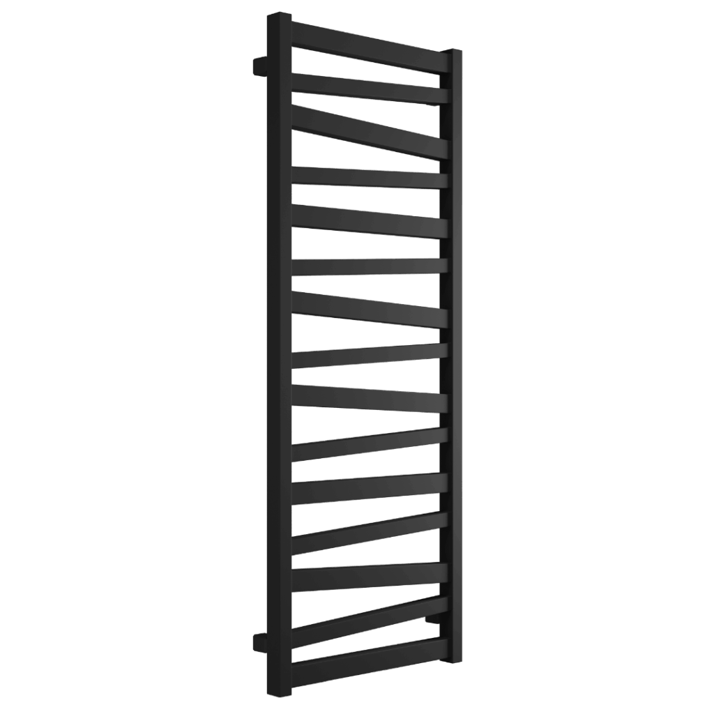 Italic grzejnik łazienkowy 131×50 cm, czarny soft