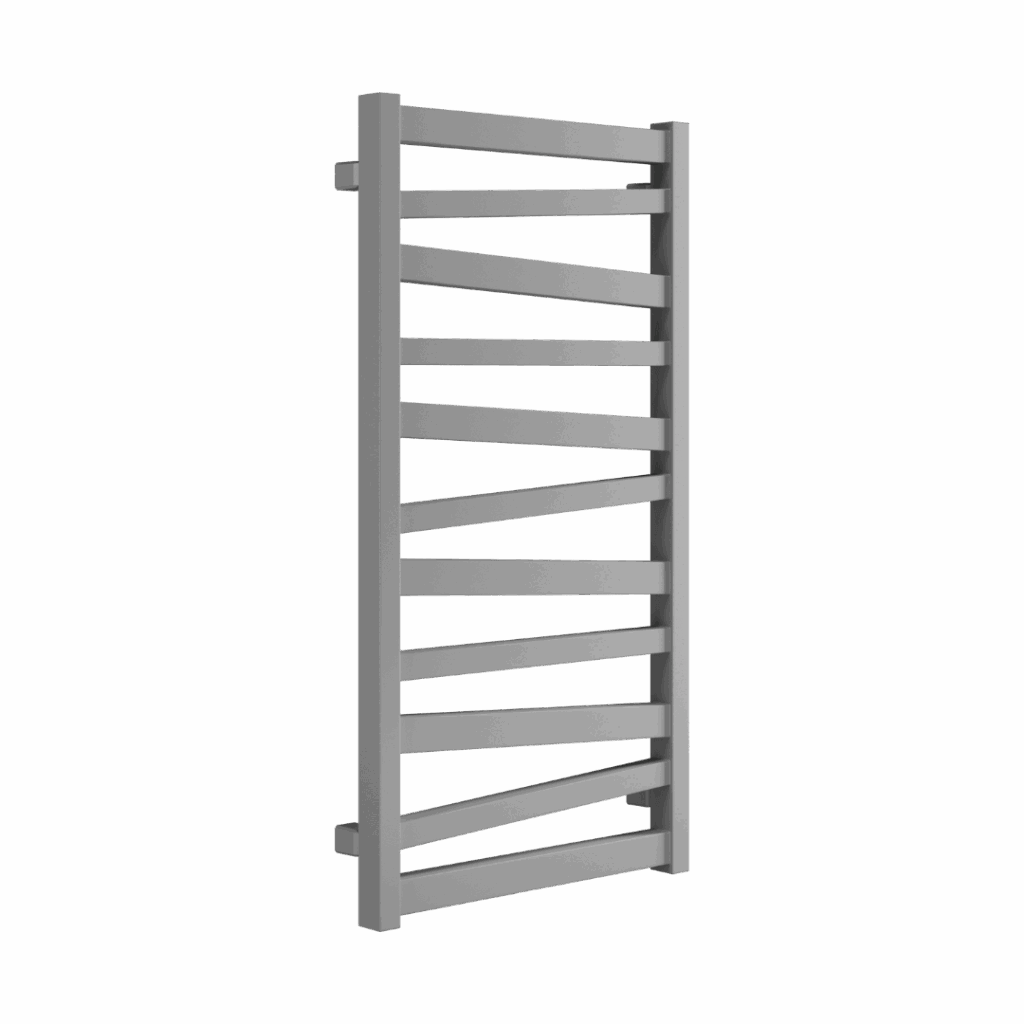 Italic grzejnik łazienkowy 95×50 cm, szary metalik