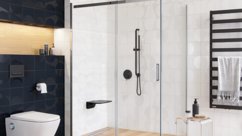 Hendi uchwyt łazienkowy prysznicowy 75 cm, czarny mat