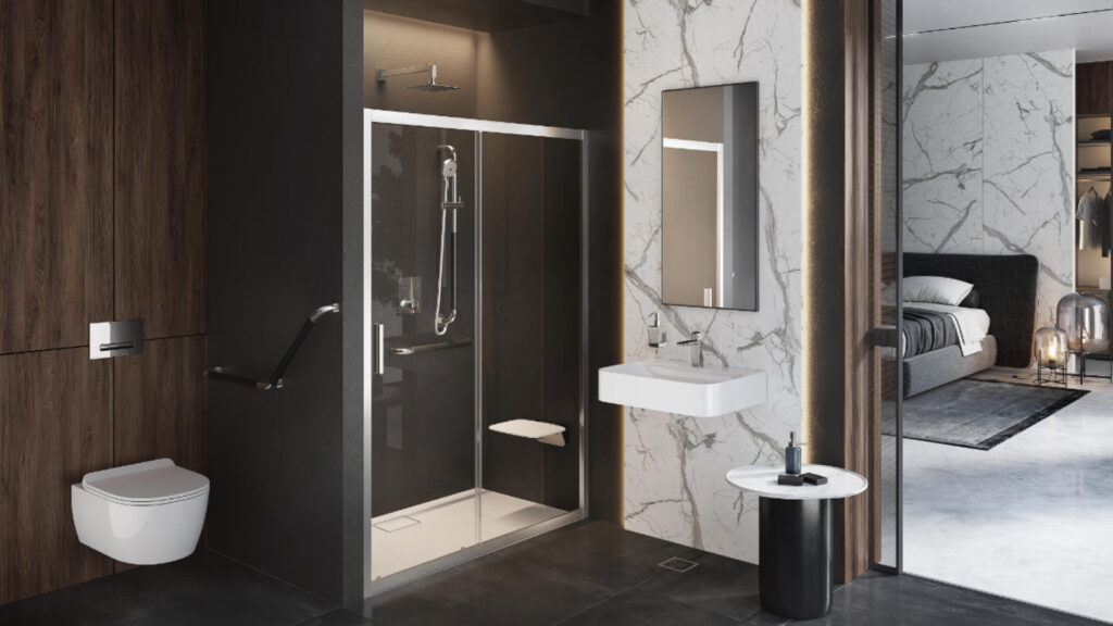 Hendi uchwyt łazienkowy prysznicowy 75 cm, chrom