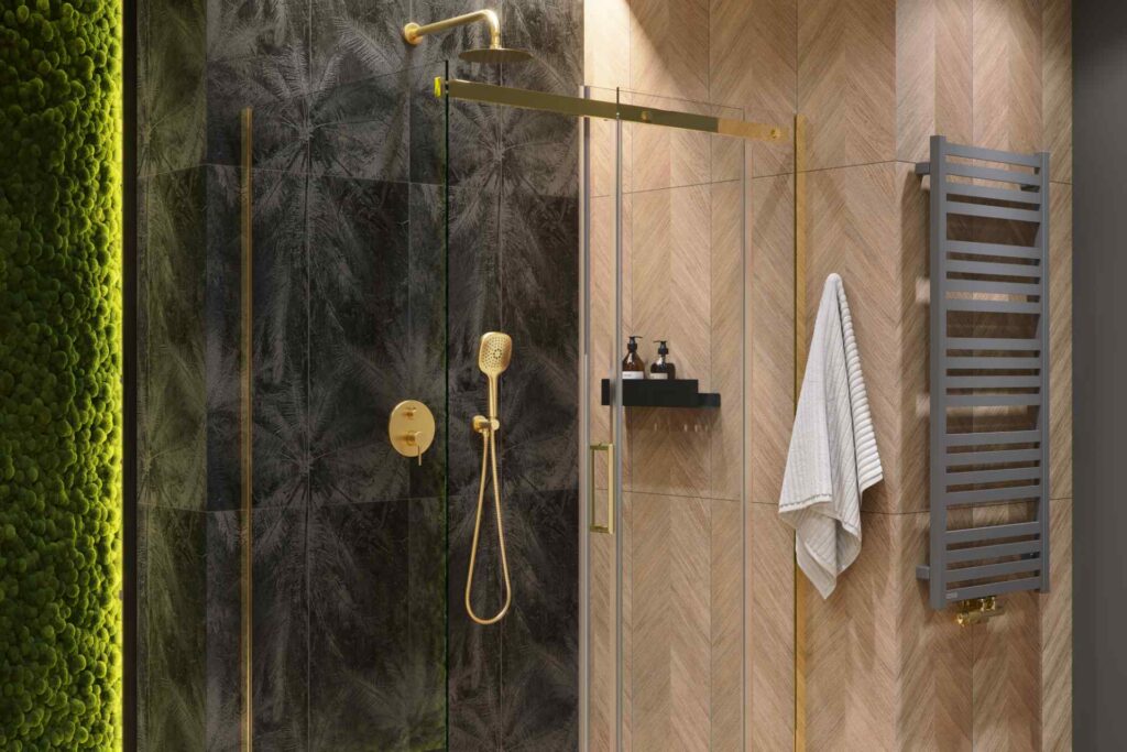 Horos grzejnik łazienkowy 121×50 cm, szary metalik