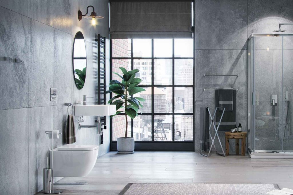 Horos grzejnik łazienkowy 146×35 cm, czarny soft