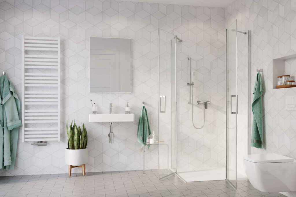 Horos grzejnik łazienkowy 146×50 cm, biały soft