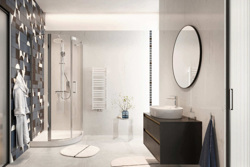 Horos grzejnik łazienkowy 96×35 cm, biały soft