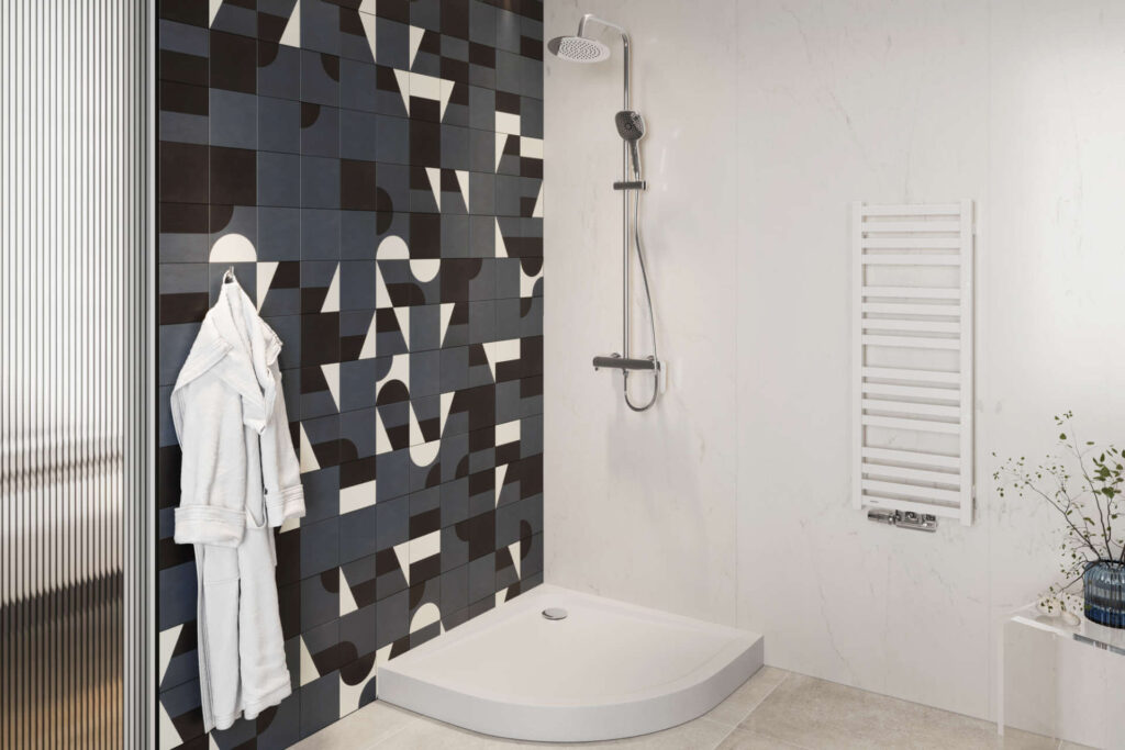 Horos grzejnik łazienkowy 96×35 cm, biały soft