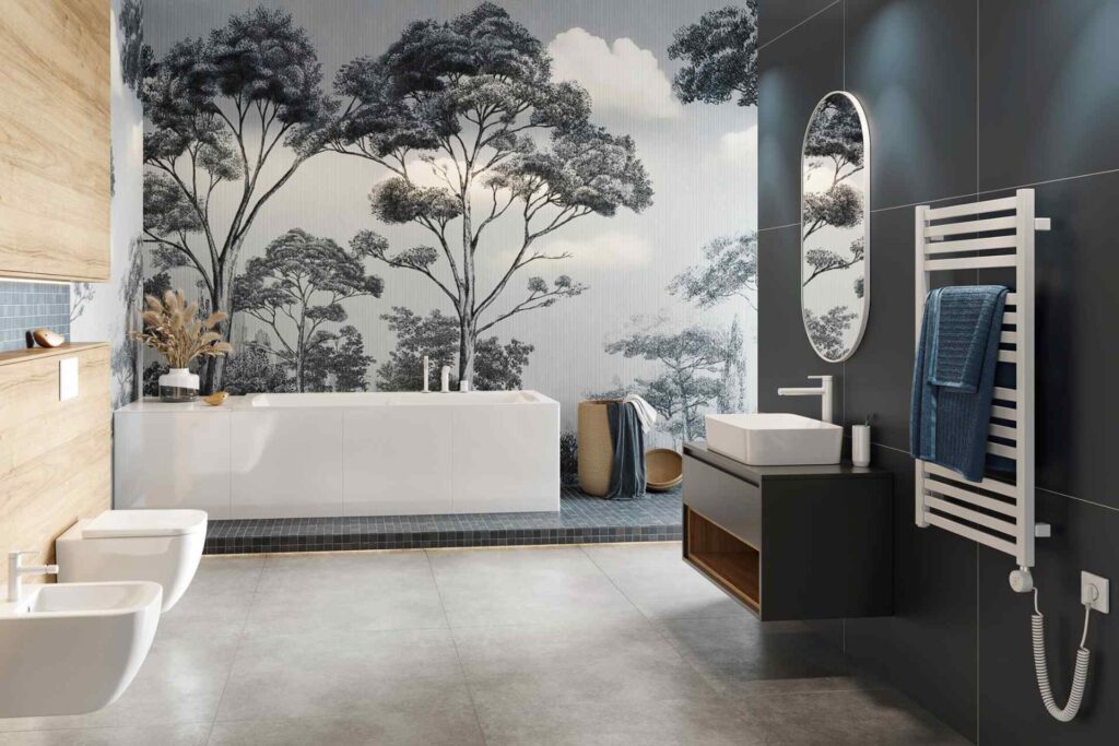 Horos grzejnik łazienkowy 96×50 cm, biały soft