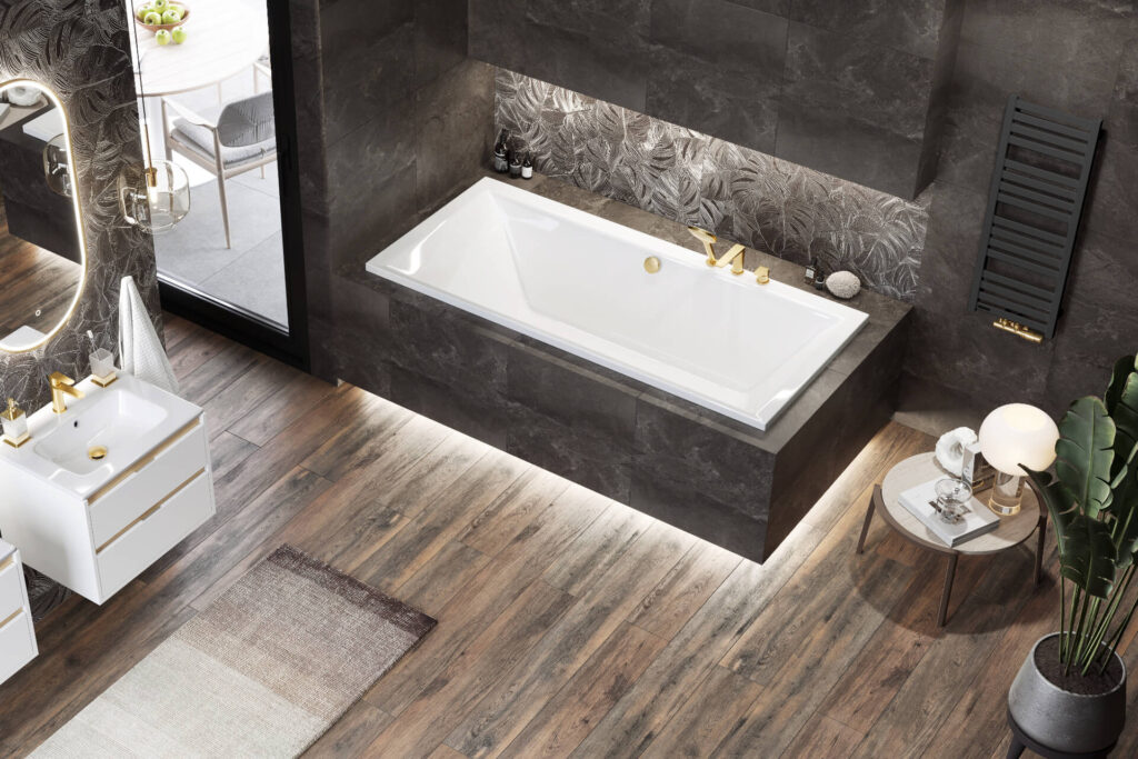 Horos grzejnik łazienkowy 96×35 cm, czarny soft