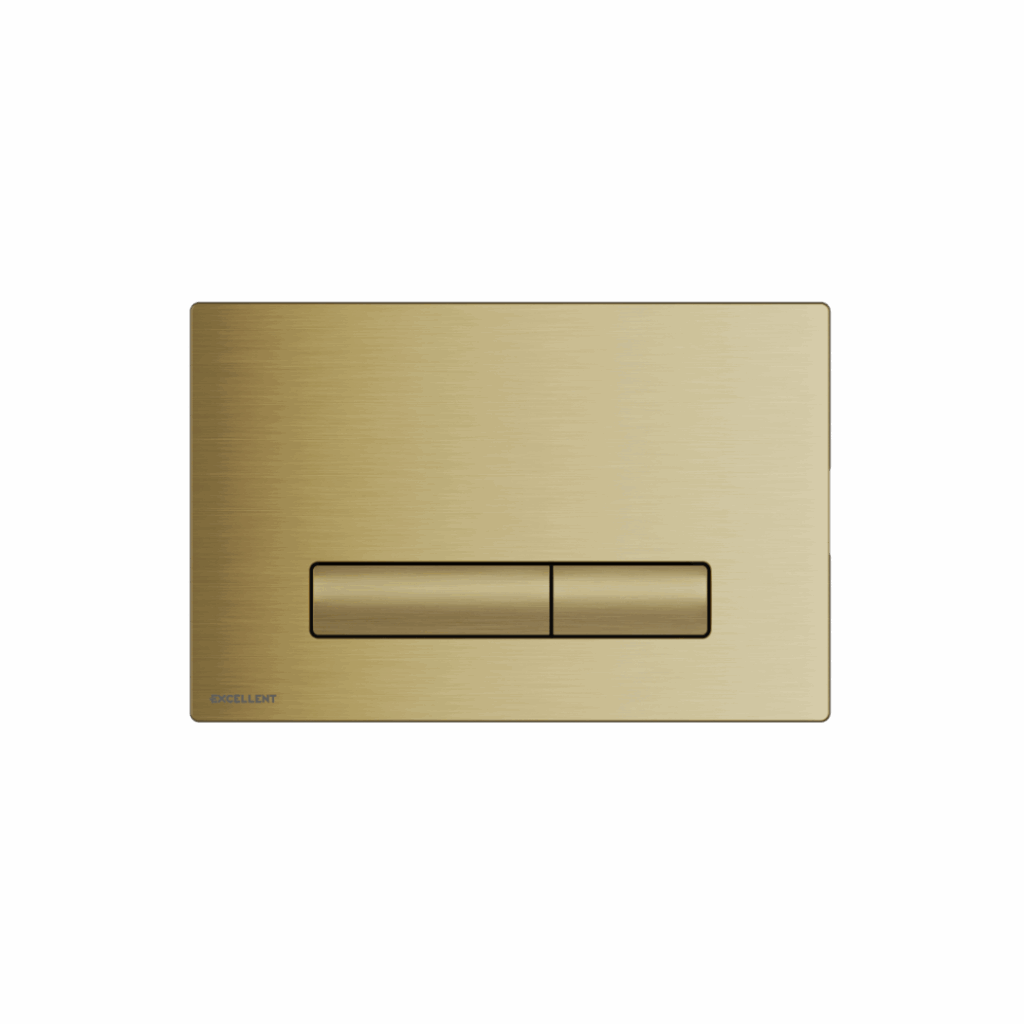 Aurro przycisk spłukujący do stelaża podtynkowego WC Shiro 2.0, złoty szczotkowany