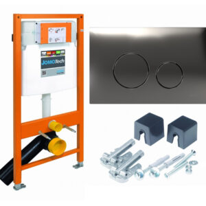 JOMO/WERIT JOMOTech STELAŻ WC H=1120 + WSPORNIK + PRZYCISK SWITCH CHROM POŁYSK 103-000000081