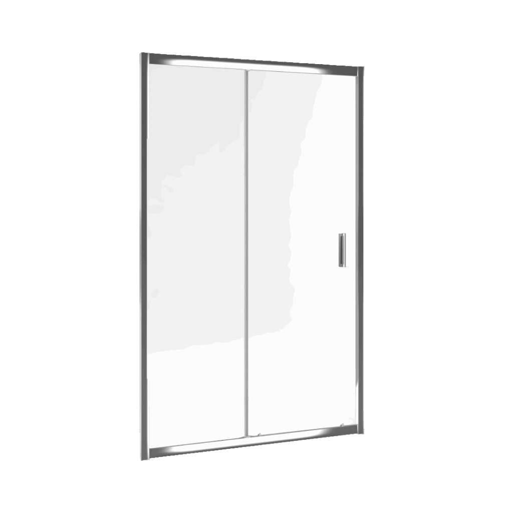 Seria 201 drzwi prysznicowe przesuwne 120 cm, Clean Control, chrom przezroczyste