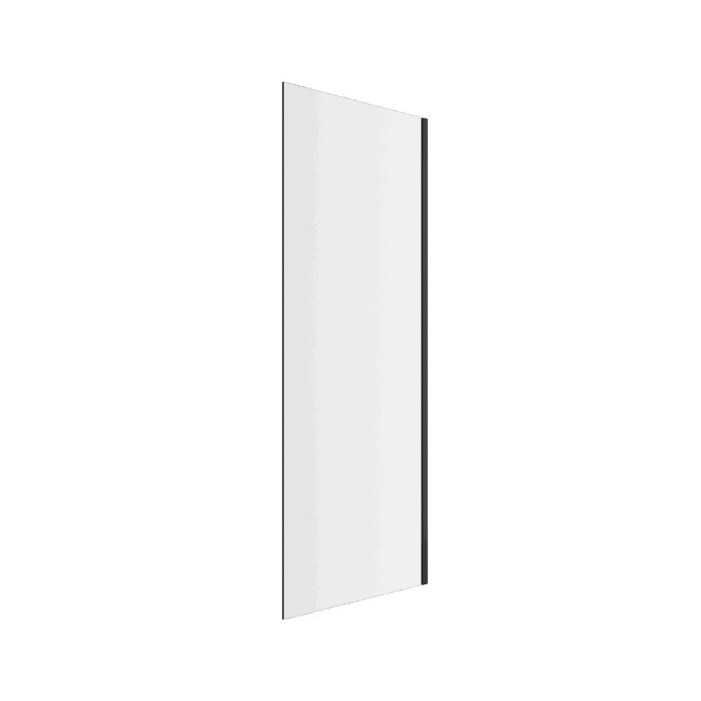 Rols ścianka prysznicowa boczna 90 cm powłoka Clean Control, czarny mat