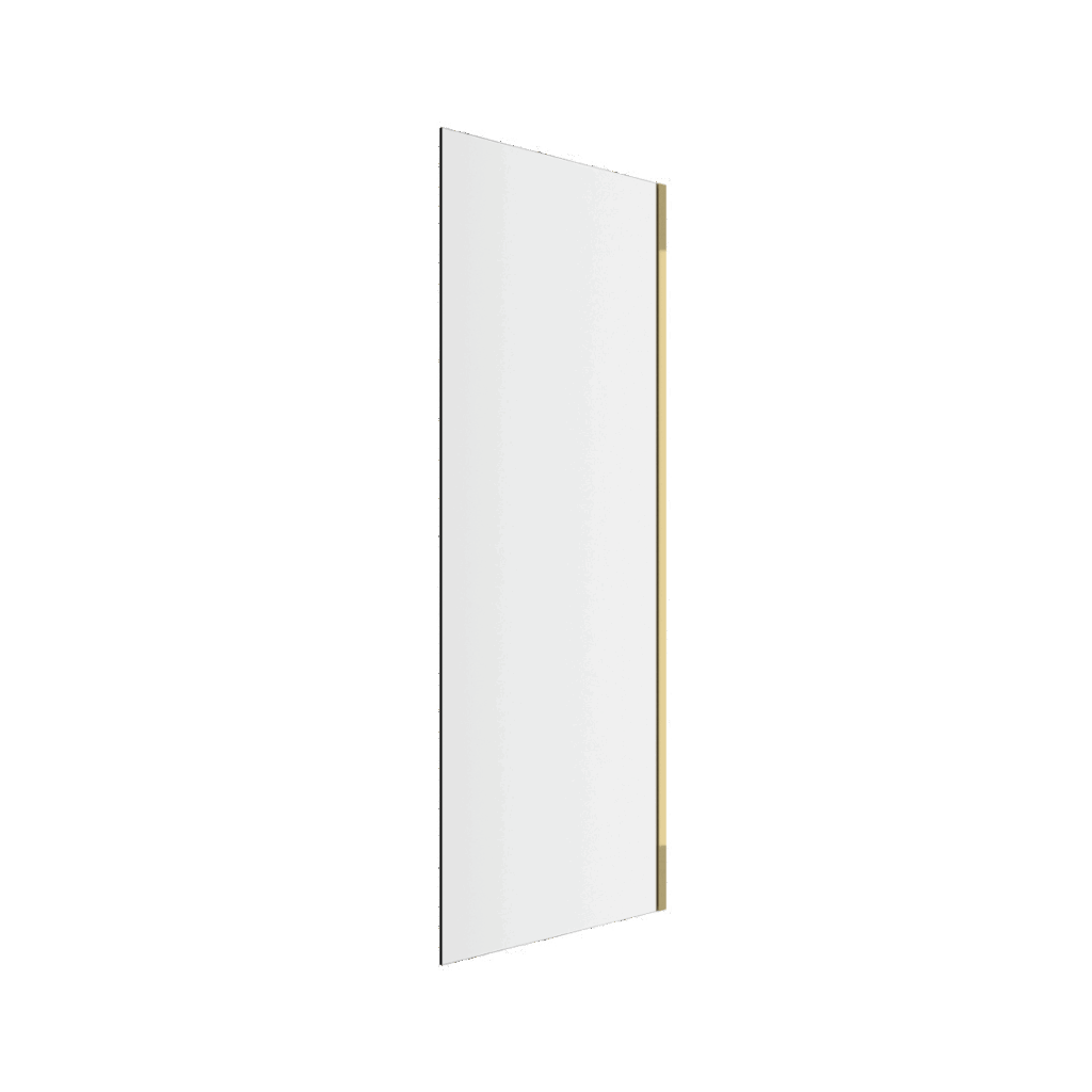 Rols ścianka prysznicowa boczna 80 cm powłoka Clean Control, złoty połysk