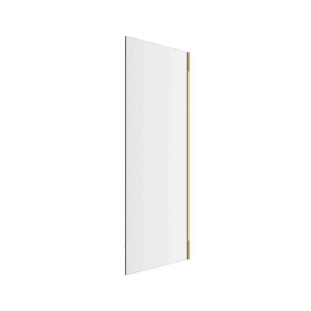 Rols ścianka prysznicowa boczna 90 cm powłoka Clean Control, złoty połysk