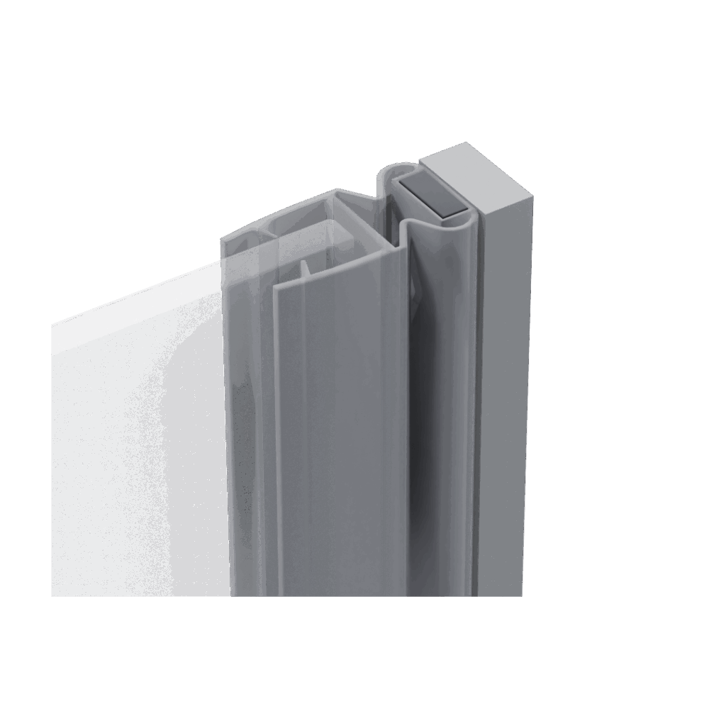 Ortigo zestaw do zabudowy wnęki, transparentny