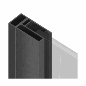 Ortigo profil poszerzający kabiny, 10mm, grafit szczotkowany