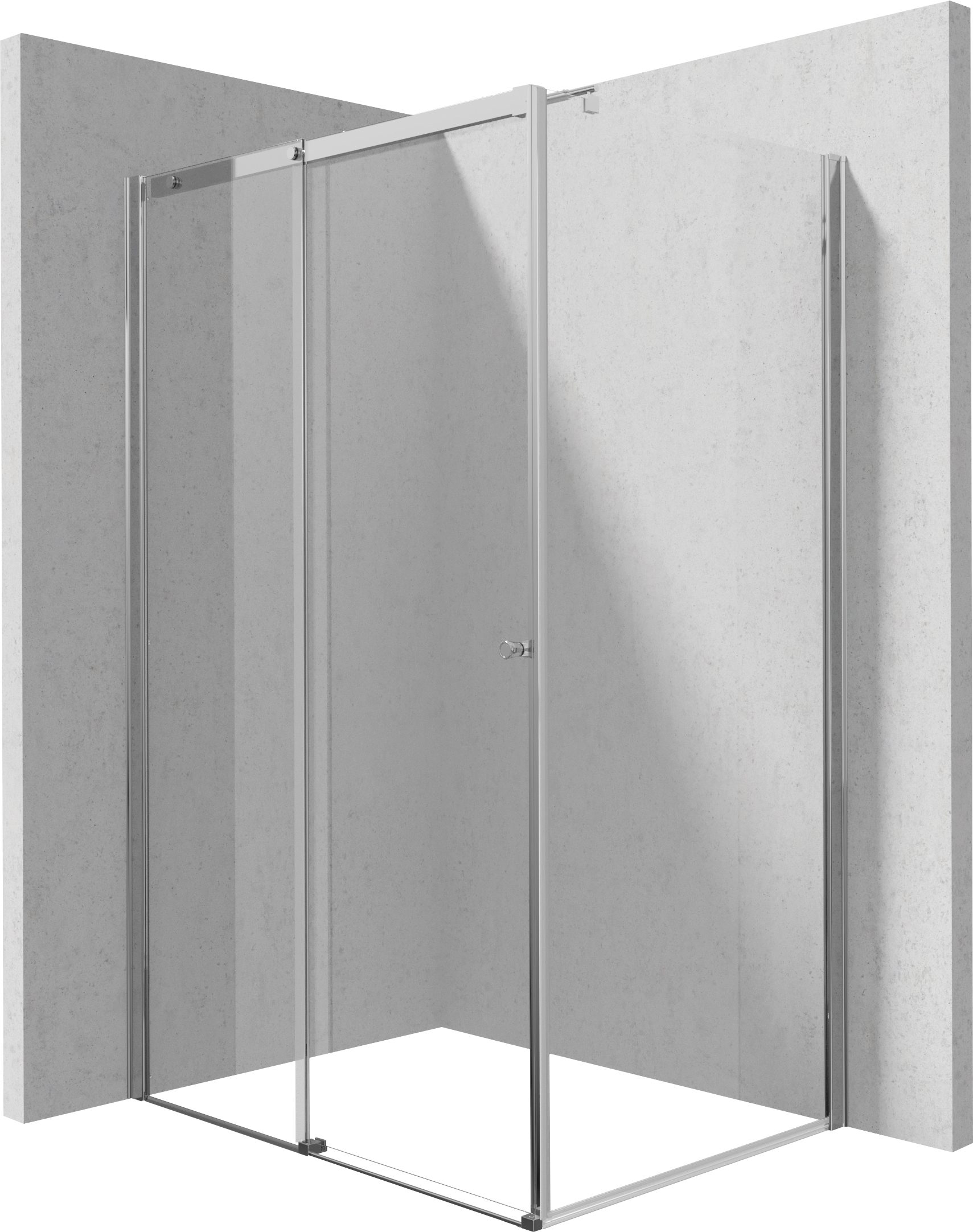 Kabina prysznicowa prostokątna 100×90 cm